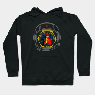 Sputnik Interkosmos DDR Vintage Astronaut Soviet Union Space Hoodie